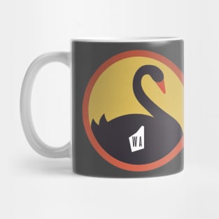 WA (Western Australia) Retro Style Logo Mug